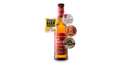 La Sagra Premium Lager, medalla de oro a la mejor cerveza en España en su estilo en los World Beer Awards 2022.