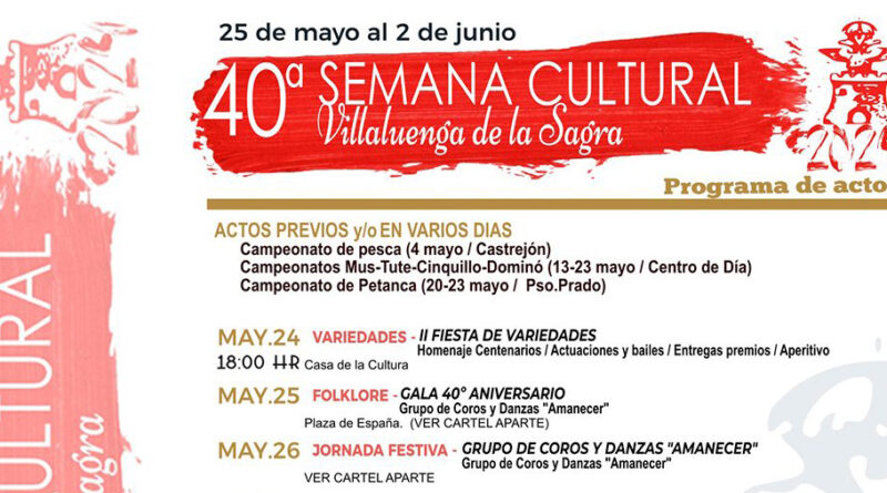 Villaluenga de la Sagra celebra la 40ª Semana Cultural