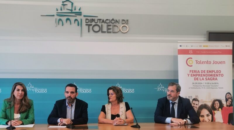 Presentación de la Feria de Empleo y Emprendimiento de La Sagra en la Diputación