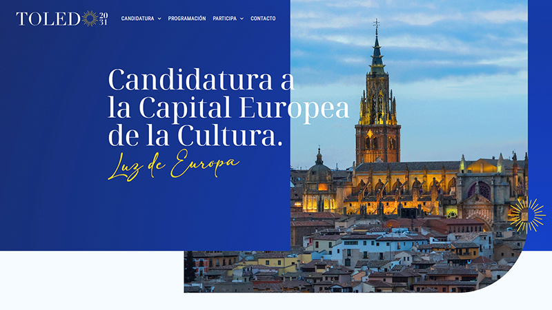 Página web de Toledo Luz de Europa