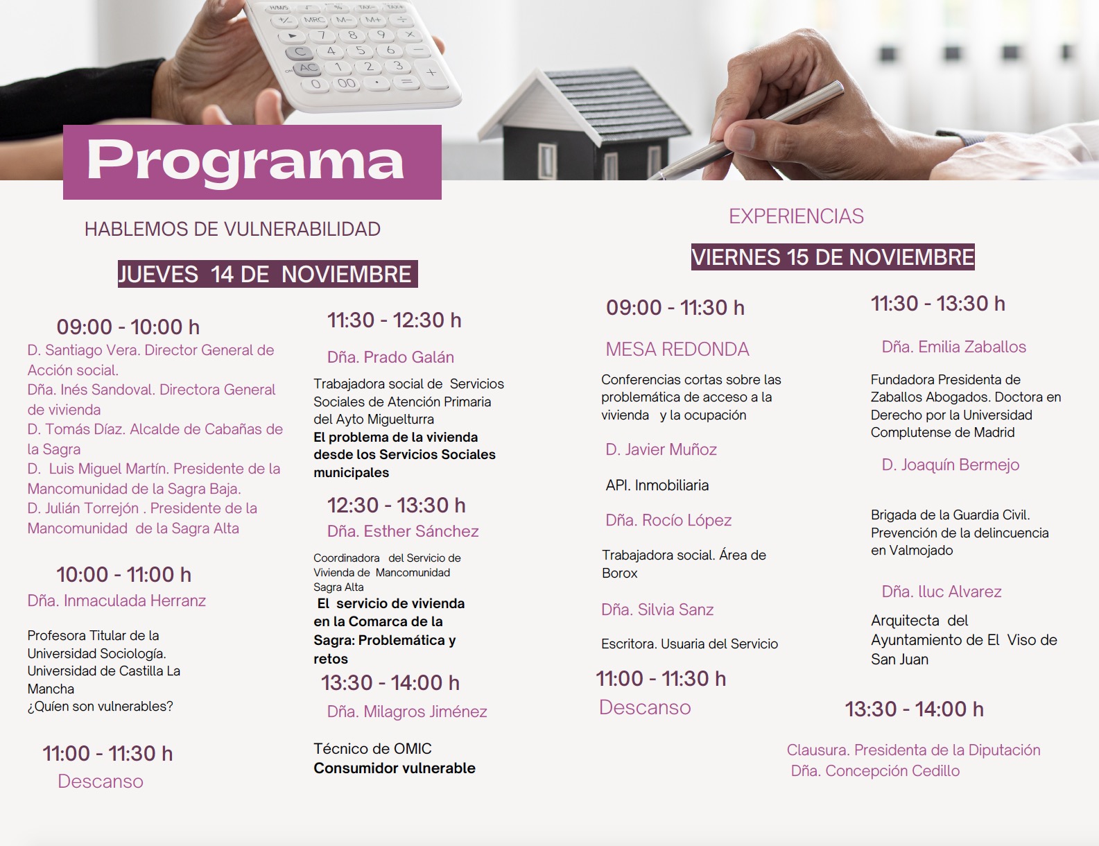 Cabañas celebra las III Jornadas de Vivienda: Vivienda y Vulnerabilidad