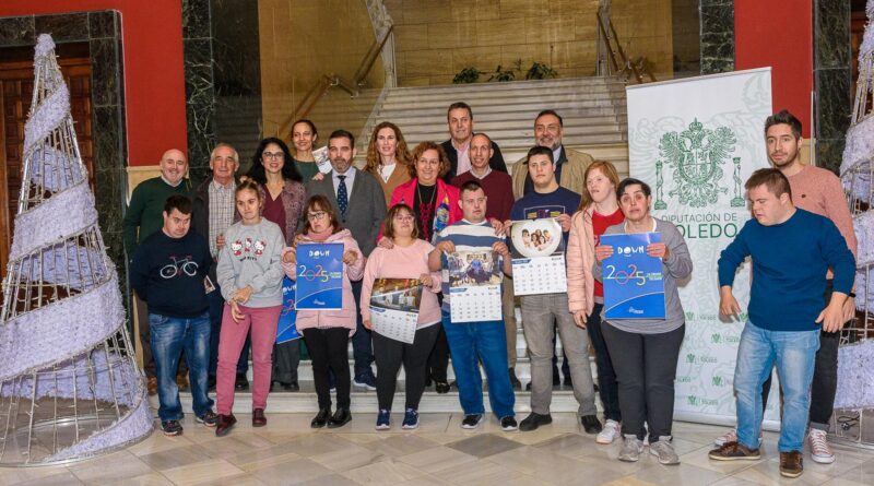 Presentación del calendario solidario 2025 de Down Toledo en la Diputación de Toledo